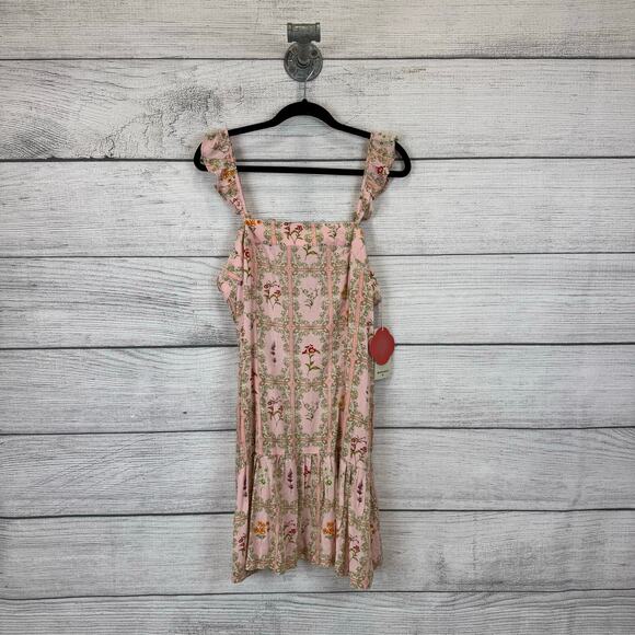 Aqua Bendita For Target Women's Pink Floral Sleeveless Mini Dress Size XL - Picture 2 of 9